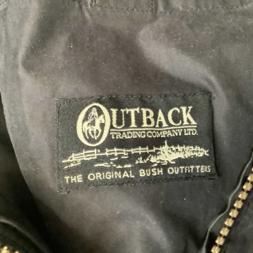 EUC Outback Trading Company black quilted vest s/m western - Picture 7 of 15